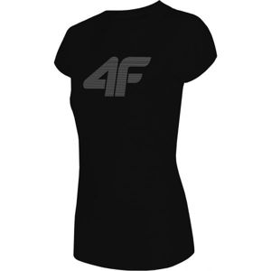 4F DÁMSKÉ TRIKO černá S - Dámské tričko