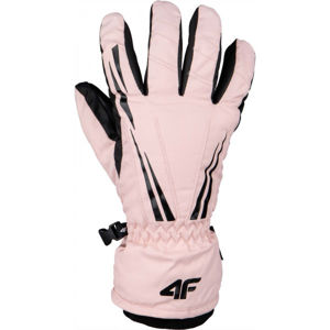 4F SKI GLOVES Lyžařské rukavice, růžová, velikost L