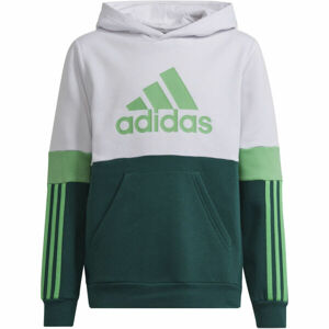 adidas CB TEE Chlapecké tričko, Tmavě zelená,Bílá,Zelená, velikost 164