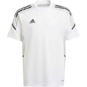 adidas CON21 TR JSY Y Chlapecký fotbalový dres, bílá, velikost 152