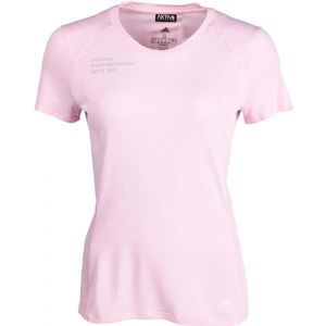 adidas FR SN SS TEE W růžová XS - Dámské běžecké tričko
