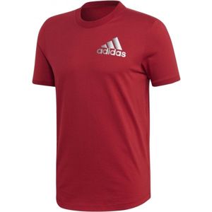 adidas M SID TEE CT červená S - Pánské tričko