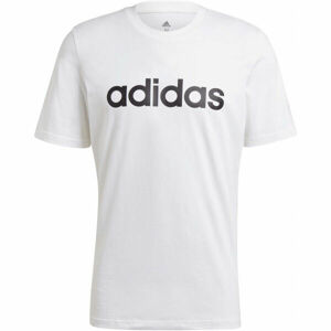 adidas LINEAR TEE Pánské tričko, bílá, veľkosť XL