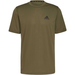 adidas PL T Pánské sportovní tričko, khaki, velikost S