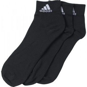 adidas PERFORMANCE ANKLE THIN 3PP Set ponožek, černá, velikost 35-38