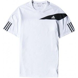 adidas RESPONSE TEE bílá S - Pánské tenisové tričko