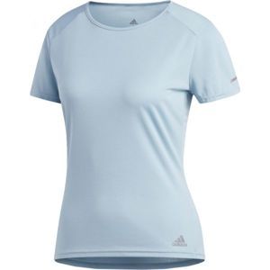 adidas RUN TEE W modrá M - Dámské běžecké tričko