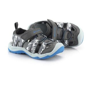 ALPINE PRO GROBO Dětské sandály, tmavě šedá, veľkosť 29
