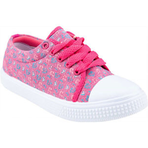ALPINE PRO ARRAE Dětská volnočasová obuv, Růžová,Bílá,Modrá, velikost 34