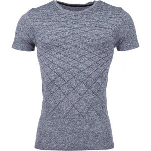 Arcore GREY Pánské bezešvé triko, tmavě šedá, velikost L