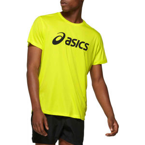 Asics SILVER ASICS TOP Pánské běžecké triko, reflexní neon, velikost S