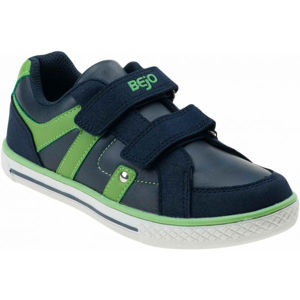 Bejo LASOM JR Juniorská volnočasová obuv, Tmavě modrá,Zelená,Bílá, velikost 28