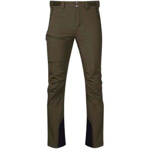 Bergans BREHEIMEN Pánské softshellové kalhoty, khaki, velikost XL