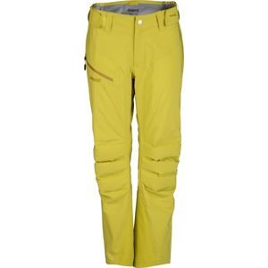 Bergans HEMSEDAL HYBRID LADY PNT žlutá S - Dámské lyžařské kalhoty