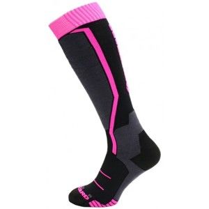 Blizzard VIVA ALLROUND Juniorské lyžařské ponožky, Černá,Růžová, velikost 30-32