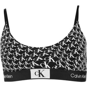 Calvin Klein ´96 COTTON-UNLINED BRALETTE Dámská podprsenka, černá, veľkosť XS