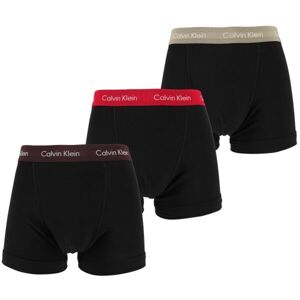 Calvin Klein 3P TRUNK Pánské boxerky, černá, veľkosť L