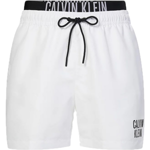 Calvin Klein INTENSE POWER-S-MEDIUM DOUBLE WB Pánské plavecké šortky, bílá, velikost M