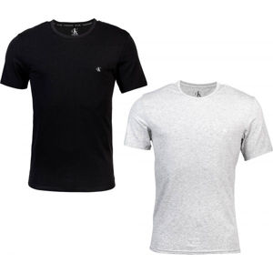 Calvin Klein S/S CREW NECK 2PK Sada pánských triček, šedá, velikost L