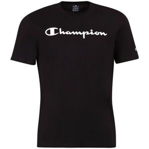 Champion CREWNECK LOGO T-SHIRT Pánské tričko, černá, velikost S