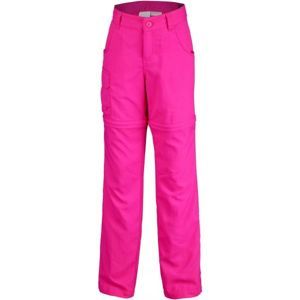 Columbia SILVER RIDGE III CONVT G růžová L - Dívčí outdoorové kalhoty