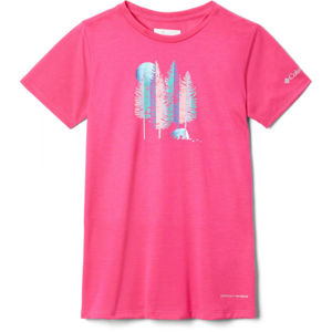 Columbia RANCO LAKE SHORT SLEEVE TEE růžová M - Dívčí triko