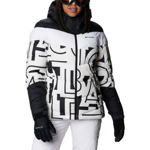 Columbia ABBOTT PEAK INSULATED JACKET Dámská zateplená lyžařská bunda, Bílá,Černá, velikost
