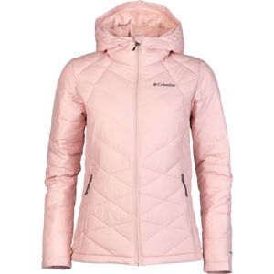 Columbia HEAVENLY HOODED JACKET světle růžová XL - Dámská zimní bunda