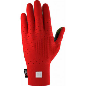 Compressport THERMO SEAMLESS RUNNING GLOVES červená S/M - Sportovní rukavice