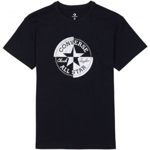 Converse WOMENS CHUCK TAYLOR RIVALRY RELAXED TEE Dámské tričko, černá, velikost XS