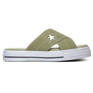 Converse ONE STAR SANDAL zelená 40.5 - Dámské pantofle