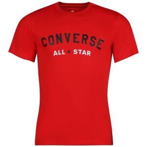 Converse ALL VARSITY GRAPHIC TEE Pánské tričko, červená, velikost XXL