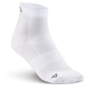 Craft COOL MID 2-PACK Sportovní ponožky, Bílá, velikost