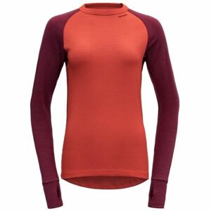 Devold EXPEDITION WOMAN SHIRT Dámské vlněné tričko, oranžová, velikost L