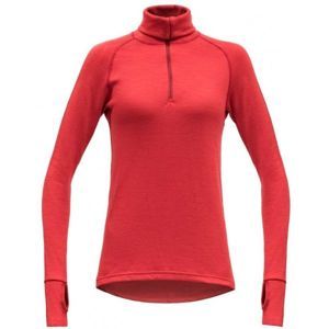 Devold EXPEDITION WOMAN ZIP NECK červená Crvena - Dámské funkční triko