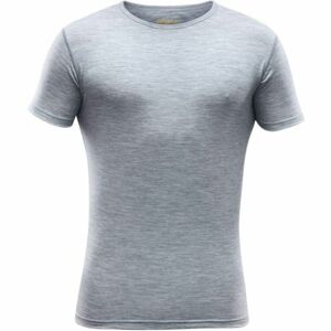Devold BREEZE T-SHIRT M šedá XXL - Pánské vlněné triko