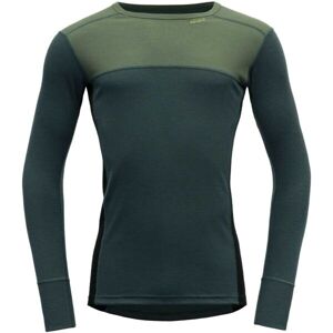 Devold LAUPAREN Pánské Merino tričko, tmavě zelená, velikost XL