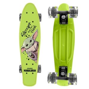 Disney GROGU Skateboard (fishboard), světle zelená, veľkosť UNI