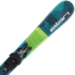 Elan MAXX QS + EL 7.5 GW Chlapecké sjezdové lyže, modrá, velikost 140