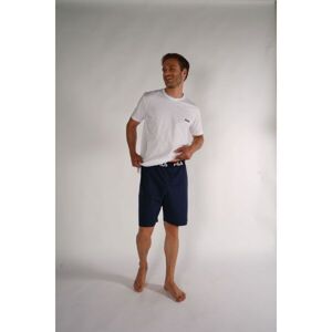 Fila SET SHORT SLEEVES T-SHIRT AND SHORT PANTS IN JERSEY Pánské pyžamo, bílá, velikost