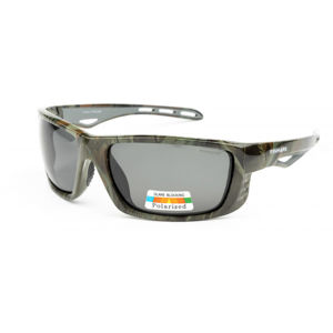 Finmark FNKX2004 Sportovní sluneční brýle, khaki, velikost UNI