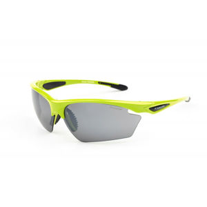 Finmark FNKX2026 Sportovní sluneční brýle, reflexní neon, velikost UNI