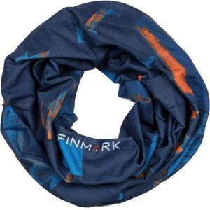 Finmark FS-220 Multifunkční šátek, Tmavě modrá,Modrá,Oranžová, velikost UNI