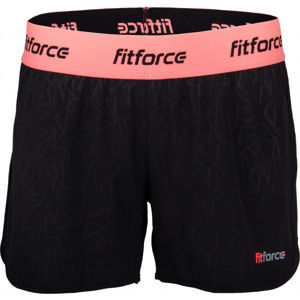 Fitforce RONY černá S - Dámské fitness šortky