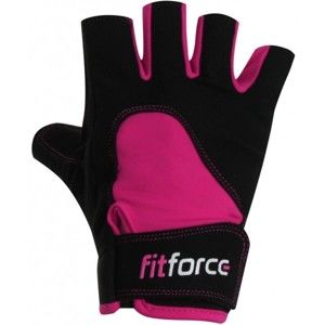 Fitforce K8 Dámské fitness rukavice, Růžová,Černá, velikost S