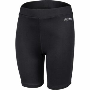 Fitforce SALLA Dívčí fitness šortky, Černá,Bílá, velikost 164-170