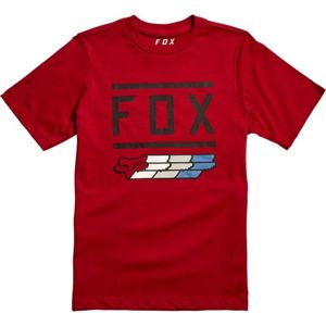 Fox YOUTH SUPER FOX SS TE CRD vínová XL - Dětské triko