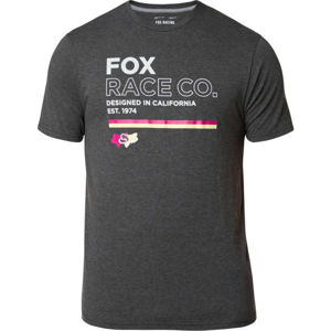 Fox ANALOG SS TECH TEE tmavě šedá L - Pánské triko
