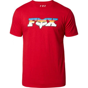 Fox FHEADX SLIDER SS PREMIUM TEE červená M - Pánské triko