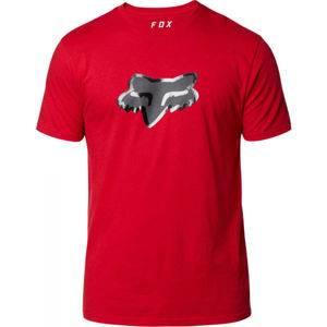 Fox STAY GLASSY SS PREMIUM TEE červená M - Pánské triko